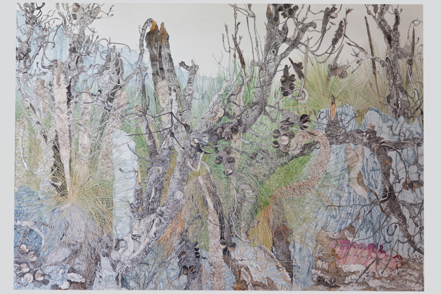 Kelp Basket On A Path To Rocky Cape Tasmania 2011 2012 Watercolour 127 5 X 183Cm